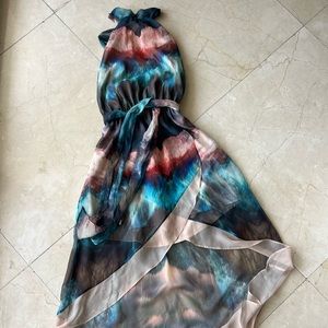 Very flowy halter BEBE dress